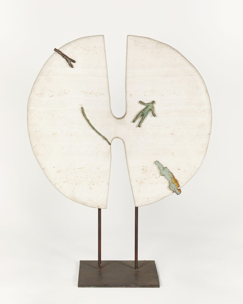 Sculpture en marbre et bronze de l'artiste Sadko
