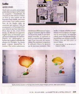 Article sur Sadko dans la Gazette de l'Hôtel Drouot