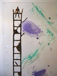 Tableau et sculpture de l'artiste Sadko