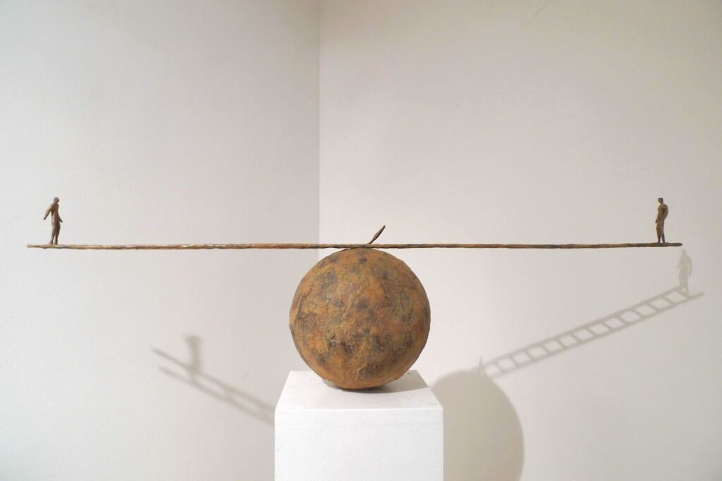 Sculpture en bronze de l'artiste Sadko